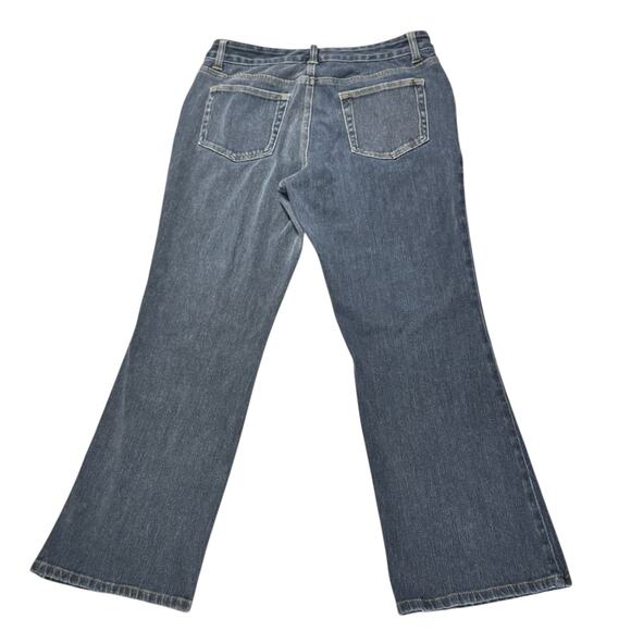 LL Bean Women's Favorite Fit Mid Rise Stretch Straight Blue Jeans - Size 10 - Picture 5 of 6